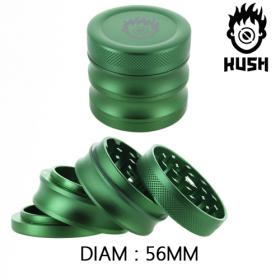 Moulin Kush Sirius 4 parties avec récupérateur 56 mm vert